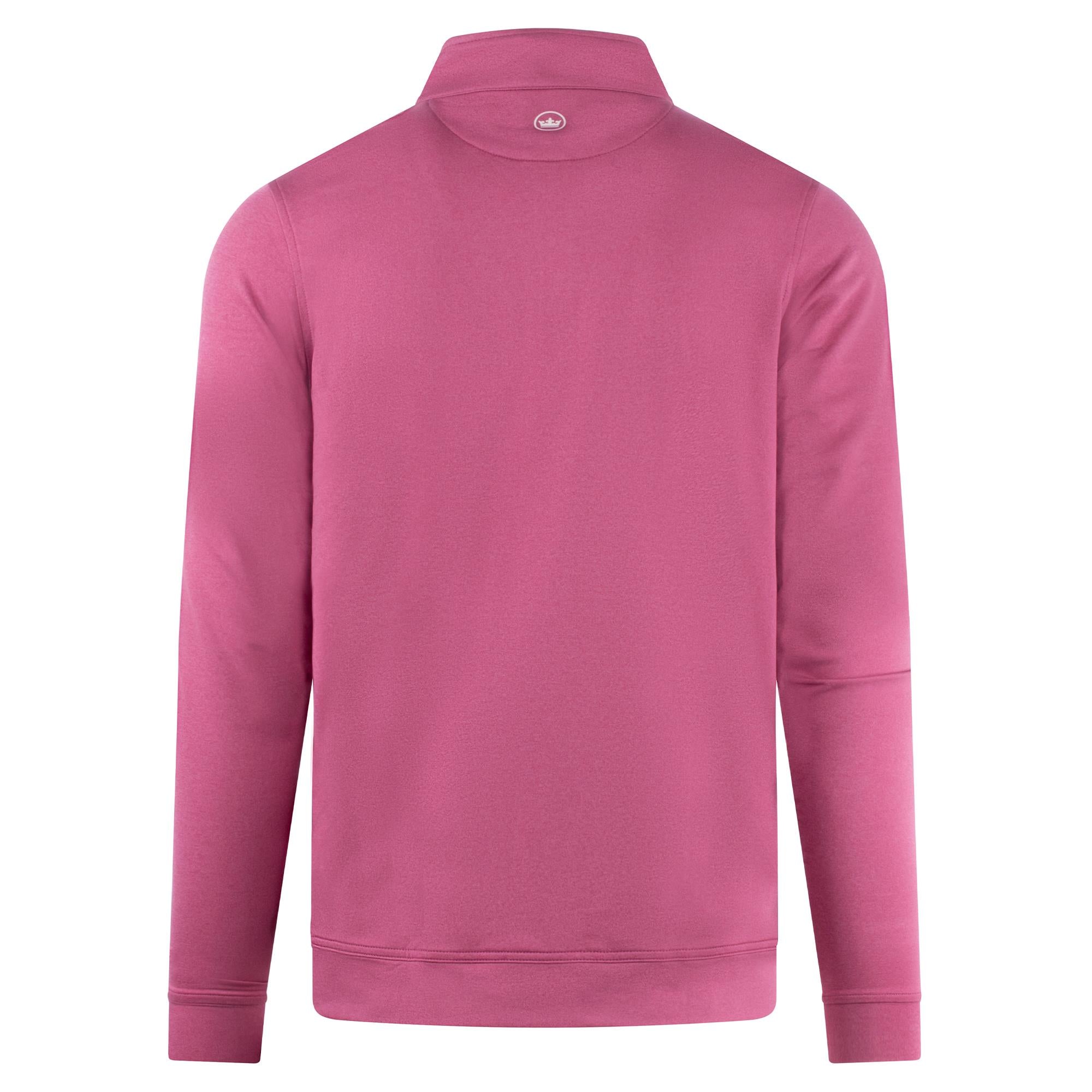 Peter Millar Perth Melange Performance Quarter Zip Mens Golf Mid Layer